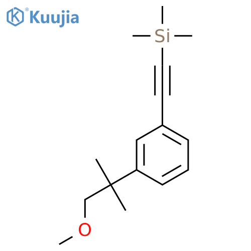 Silane, [[3-(2-methoxy-1,1-dimethylethyl)phenyl]ethynyl]trimethyl- structure