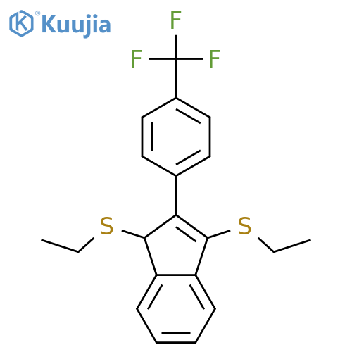 1H-INDENE, 1,3-BIS(ETHYLTHIO)-2-[4-(TRIFLUOROMETHYL)PHENYL]- structure