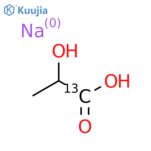 Sodium L-Lactate-!3C structure