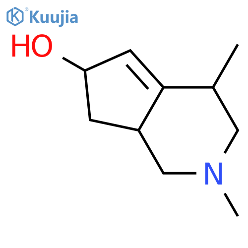 1H-Cyclopenta[c]pyridin-6-ol, 2,3,4,6,7,7a-hexahydro-2,4-dimethyl- structure