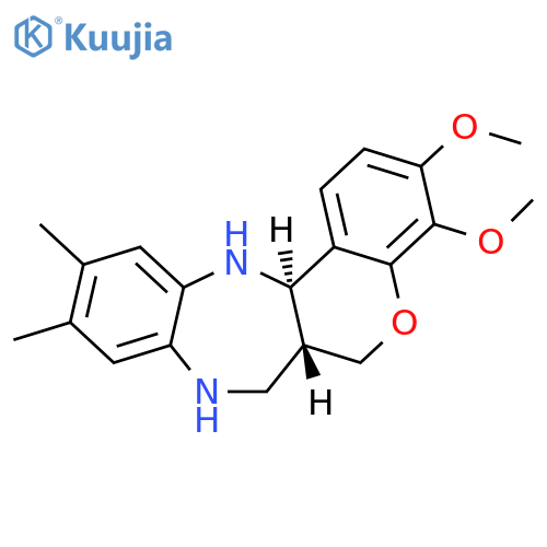 [1]Benzopyrano[4,3-b][1,5]benzodiazepine, 6,6a,7,8,13,13a-hexahydro-3,4-dimethoxy-10,11-dimethyl-, (6aR,13aR)-rel- structure