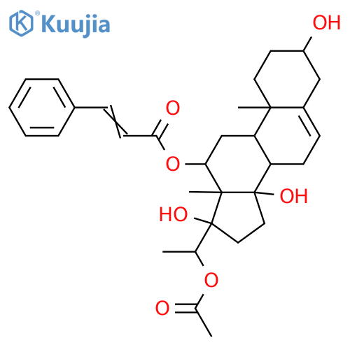 Pregn-5-ene-3,12,14,17,20-pentol, 20-acetate 12-[(2Z)-3-phenyl-2-propenoate], (3β,12β,14β,17α,20S)- (9CI) structure
