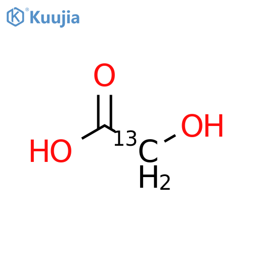 Acetic-2-13C acid, 2-hydroxy- (9CI) structure