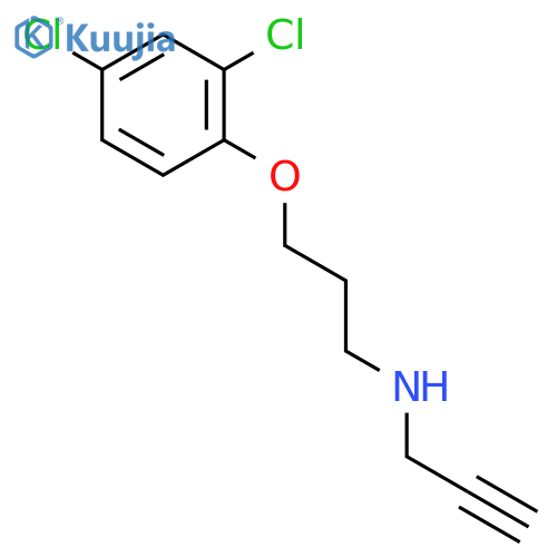 N-[3-(2,4-Dichlorophenoxy)propyl]prop-2-yn-1-amine structure
