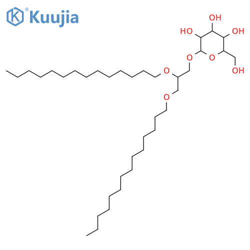 β-D-Glucopyranoside, (2R)-2,3-bis(tetradecyloxy)propyl structure