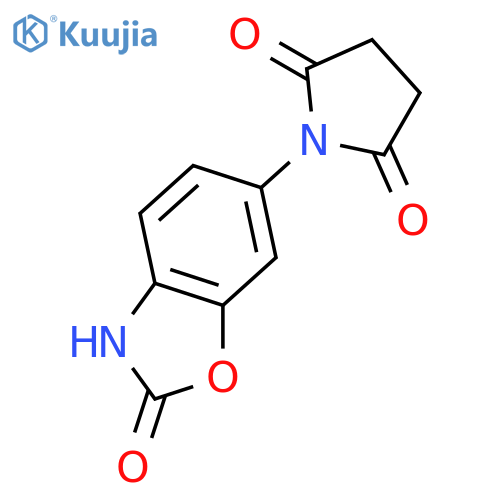 2,5-PYRROLIDINEDIONE, 1-(2,3-DIHYDRO-2-OXO-6-BENZOXAZOLYL)- structure