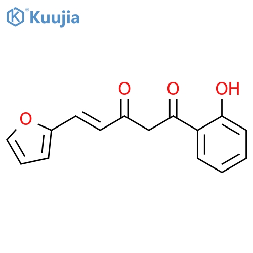 4-PENTENE-1,3-DIONE, 5-(2-FURANYL)-1-(2-HYDROXYPHENYL)- structure