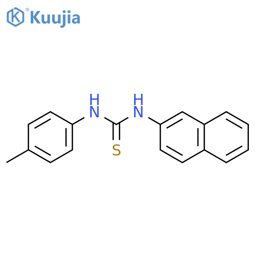 THIOUREA, N-(4-METHYLPHENYL)-N'-2-NAPHTHALENYL- structure