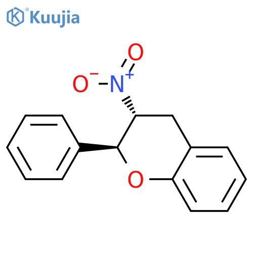 2H-1-BENZOPYRAN, 3,4-DIHYDRO-3-NITRO-2-PHENYL-, TRANS- structure