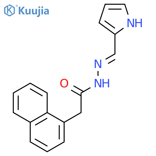 1-NAPHTHALENEACETIC ACID, (1H-PYRROL-2-YLMETHYLENE)HYDRAZIDE structure