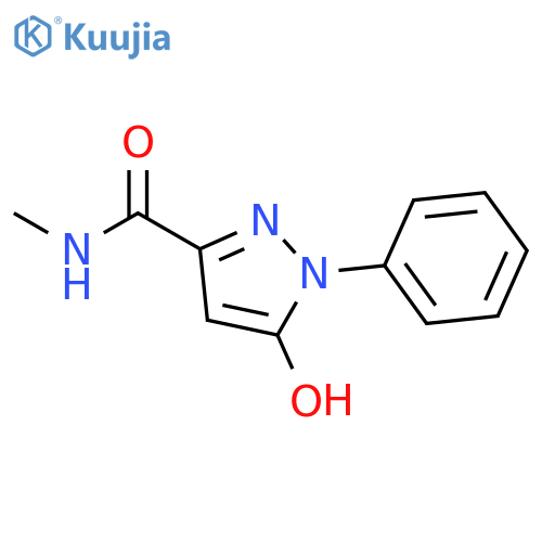 1H-PYRAZOLE-3-CARBOXAMIDE, 5-HYDROXY-N-METHYL-1-PHENYL- structure