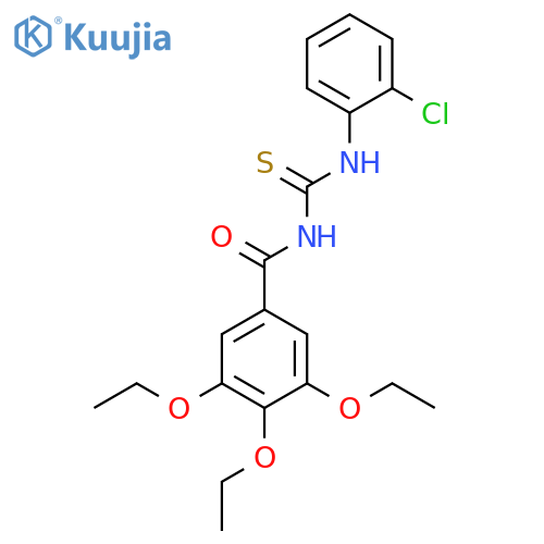 Benzamide, N-[[(2-chlorophenyl)amino]thioxomethyl]-3,4,5-triethoxy- structure