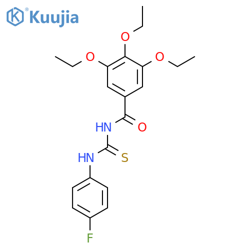 BENZAMIDE, 3,4,5-TRIETHOXY-N-[[(4-FLUOROPHENYL)AMINO]THIOXOMETHYL]- structure