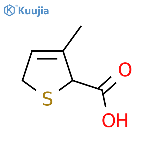 3-Methyl-2,5-dihydrothiophene-2-carboxylic acid structure