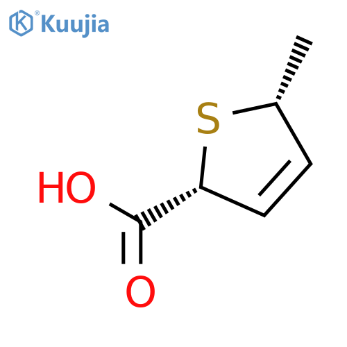 2-Thiophenecarboxylic acid, 2,5-dihydro-5-methyl-, cis- structure