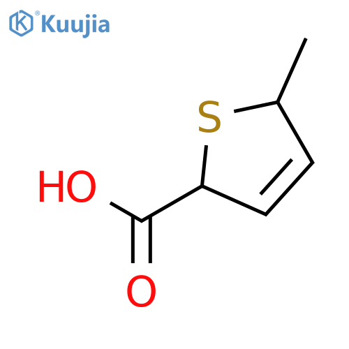 2-Thiophenecarboxylic acid, 2,5-dihydro-5-methyl-, trans- structure