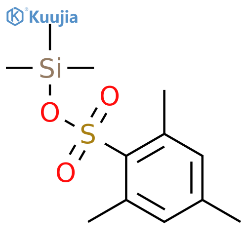 BENZENESULFONIC ACID, 2,4,6-TRIMETHYL-, TRIMETHYLSILYL ESTER structure