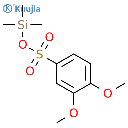 BENZENESULFONIC ACID, 3,4-DIMETHOXY-, TRIMETHYLSILYL ESTER structure