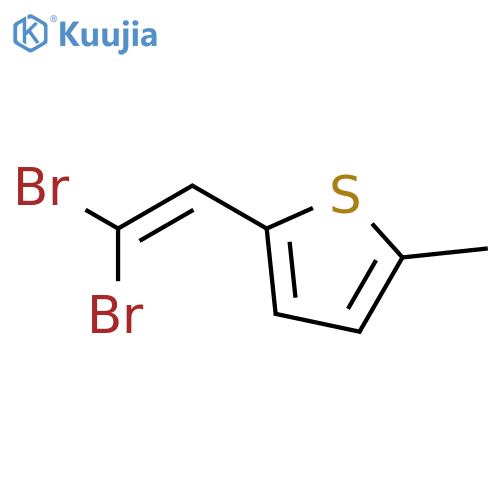Thiophene, 2-(2,2-dibromoethenyl)-5-methyl- structure