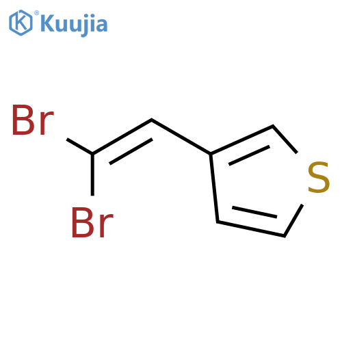 Thiophene, 3-(2,2-dibromoethenyl)- structure