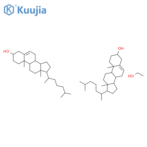 cholest-5-en-3-ol, (3beta)-, compd. with ethanol (2:1) structure