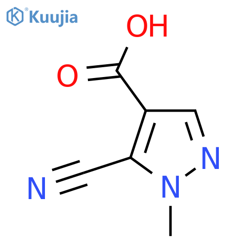 5-Cyano-1-methyl-1H-pyrazole-4-carboxylic acid structure