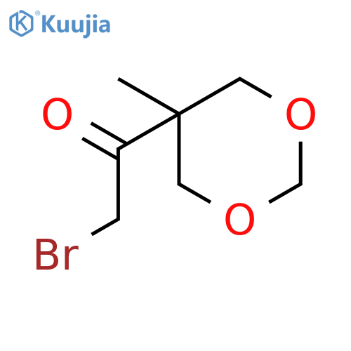 Ethanone, 2-bromo-1-(5-methyl-1,3-dioxan-5-yl)- structure
