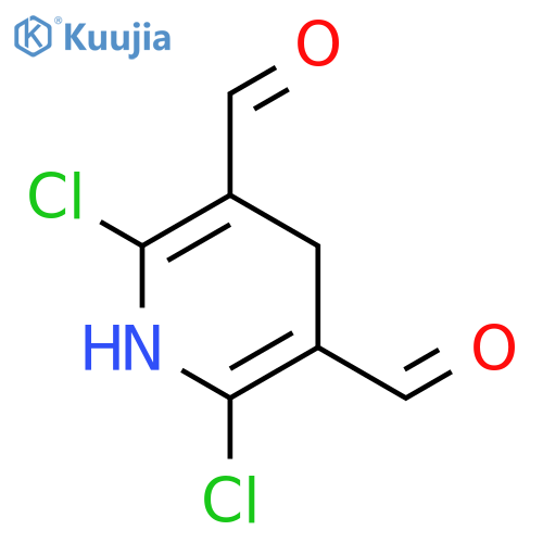 2,6-Dichloro-1,4-dihydro-3,5-pyridinedicarboxaldehyde structure