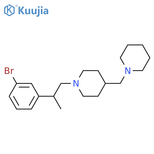 PIPERIDINE, 1-[2-(3-BROMOPHENYL)PROPYL]-4-(1-PIPERIDINYLMETHYL)- structure