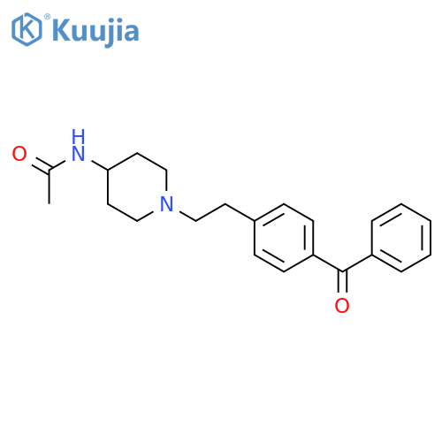 Acetamide, N-[1-[2-(4-benzoylphenyl)ethyl]-4-piperidinyl]- structure