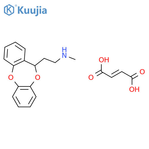 2-(11H-dibenzo[b,e][1,4]dioxepin-11-yl)-N-methylethanamine (2E)-but-2-enedioate structure