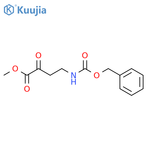 Butanoic acid, 2-oxo-4-[[(phenylmethoxy)carbonyl]amino]-, methyl ester structure