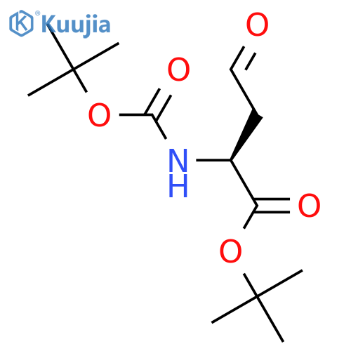 Butanoic acid, 2-[[(1,1-dimethylethoxy)carbonyl]amino]-4-oxo-,1,1-dimethylethyl ester, (2S)- structure