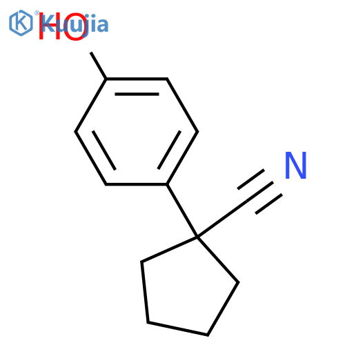 1-(4-Hydroxyphenyl)cyclopentane-1-carbonitrile structure