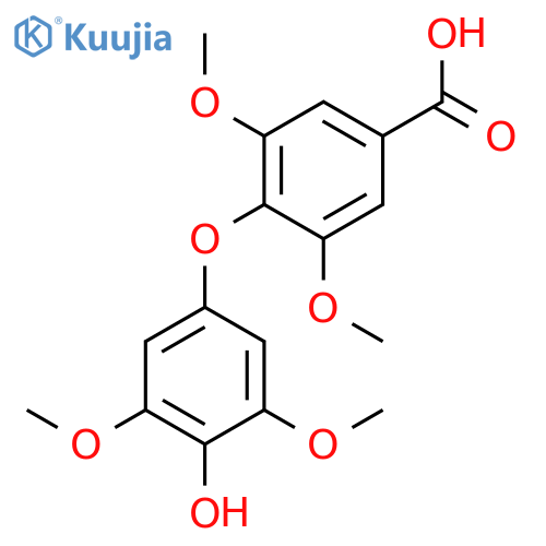 Benzoic acid, 4-(4-hydroxy-3,5-dimethoxyphenoxy)-3,5-dimethoxy- structure