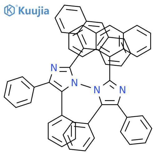 1,1'-BI-1H-IMIDAZOLE, 2,2'-DI-9-ANTHRACENYL-4,4',5,5'-TETRAPHENYL- structure