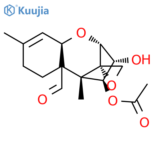 [(1S,7R,9R,10R,11S,12S)-2-formyl-10-hydroxy-1,5-dimethylspiro[8-oxatricyclo[7.2.1.02,7]dodec-5-ene-12,2'-oxirane]-11-yl] acetate structure