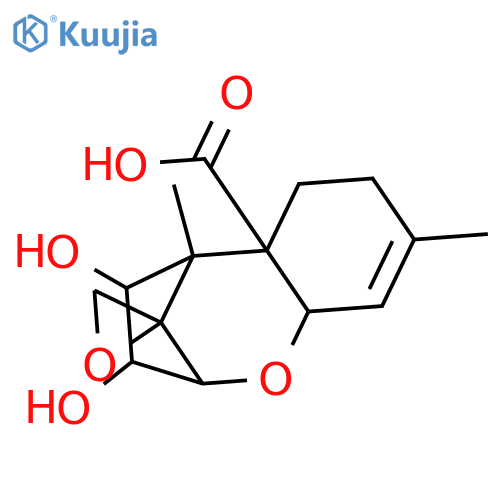 Trichothec-9-en-15-oic acid, 12,13-epoxy-3,4-dihydroxy- structure