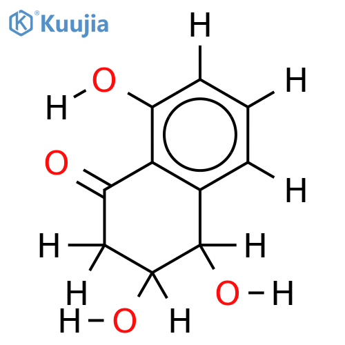 (+)-(3R,4S)-cis-4-hydroxy-6-deoxyscytalone structure