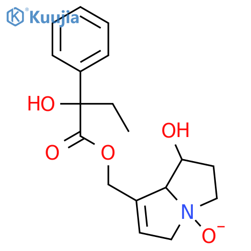 (1-hydroxy-4-oxido-2,3,5,7a-tetrahydro-1H-pyrrolizin-7-yl)methyl 2-hydroxy-2-phenylbutanoate structure