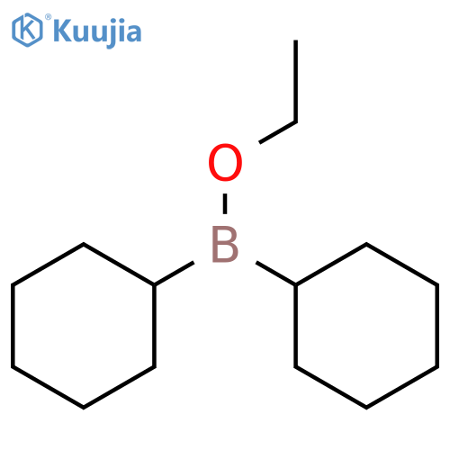 Borinic acid, dicyclohexyl-, ethyl ester structure