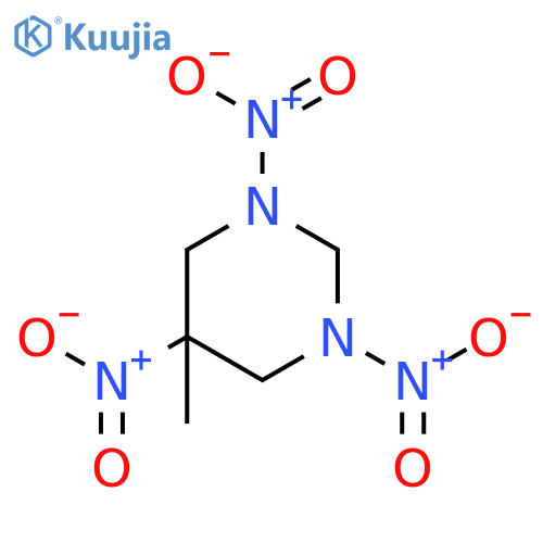 Pyrimidine, hexahydro-5-methyl-1,3,5-trinitro- structure