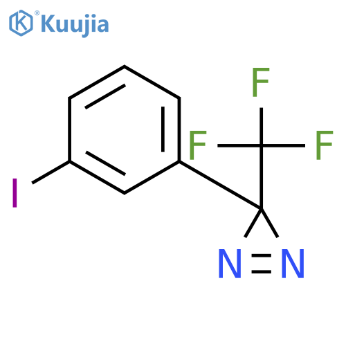 3-(trifluoromethyl)-3-(3-iodophenyl)diazirine structure