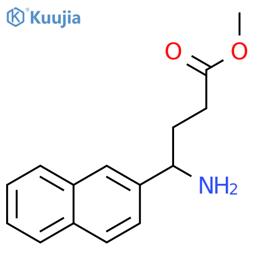 methyl 4-amino-4-(naphthalen-2-yl)butanoate structure