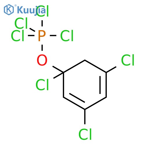 Phosphorane, tetrachloro(1,3,5-trichlorophenoxy)- structure