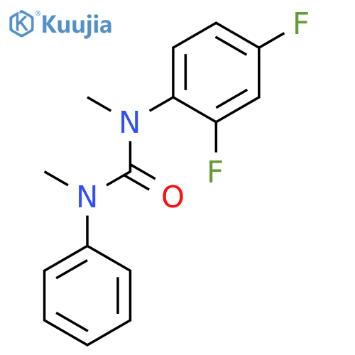 UREA, N-(2,4-DIFLUOROPHENYL)-N,N'-DIMETHYL-N'-PHENYL- structure