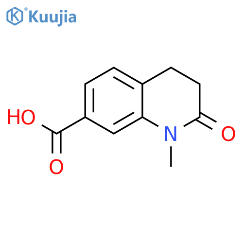 7-Quinolinecarboxylicacid, 1,2,3,4-tetrahydro-1-methyl-2-oxo- structure
