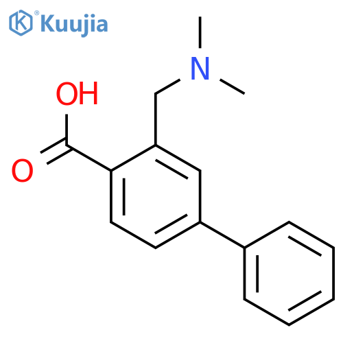 [1,1'-BIPHENYL]-4-CARBOXYLIC ACID, 3-[(DIMETHYLAMINO)METHYL]- structure