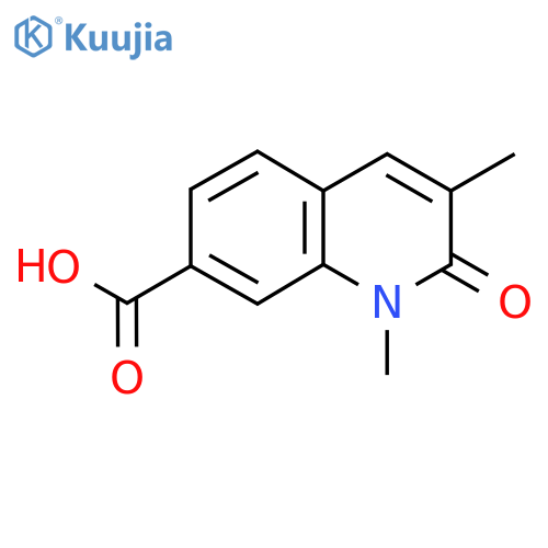 1,3-Dimethyl-2-oxo-1,2-dihydroquinoline-7-carboxylic acid structure