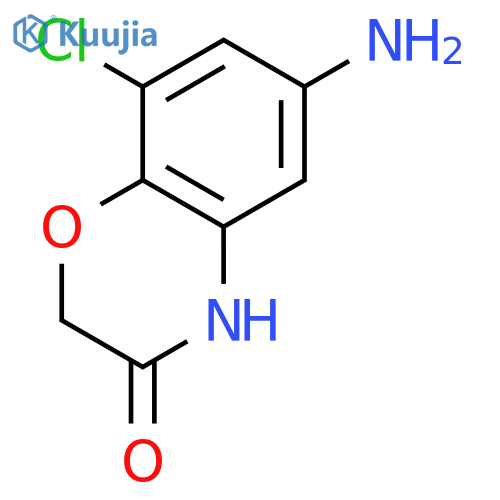 6-amino-8-chloro-2H-1,4-benzoxazin-3(4H)-one structure